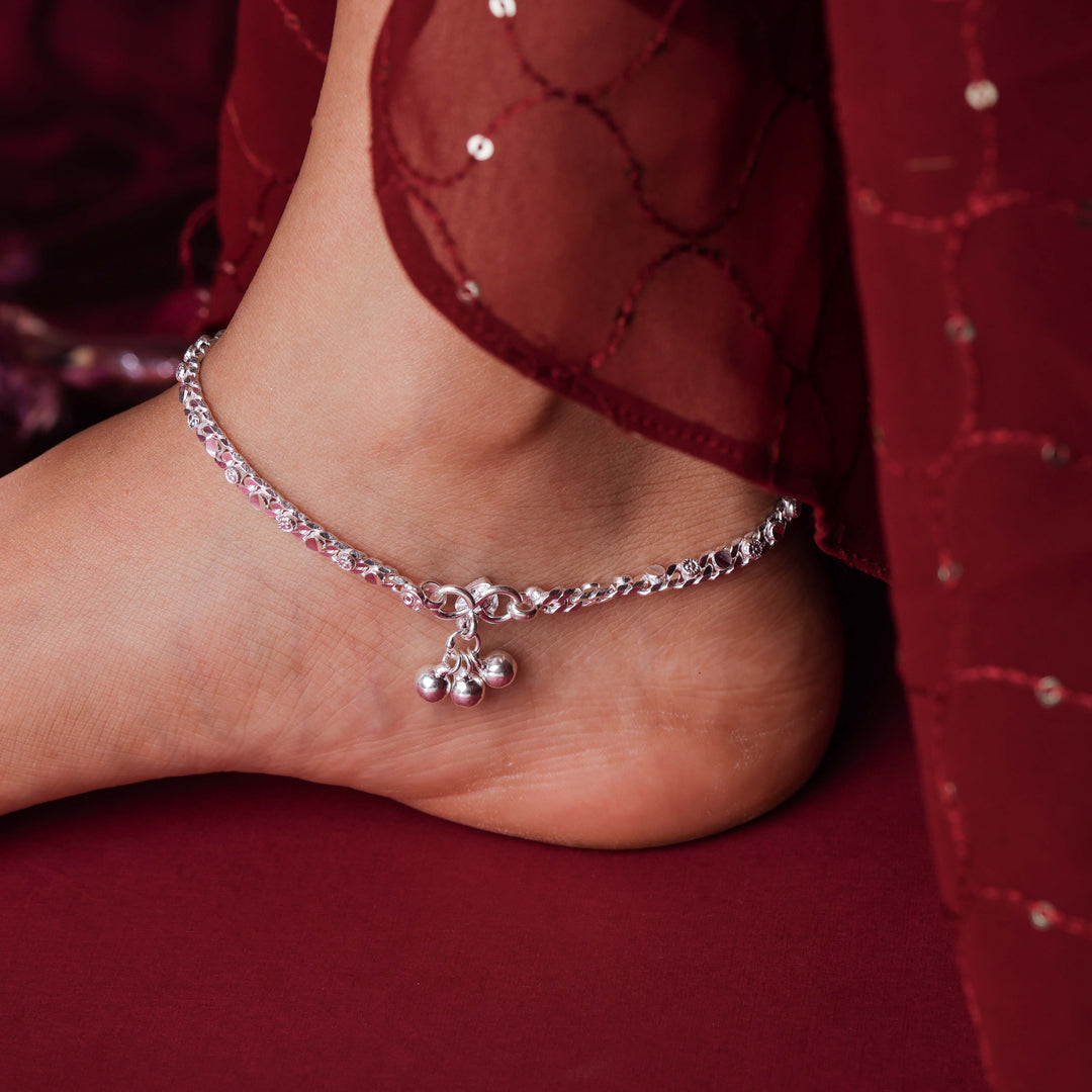 pure silver anklet nitra payal