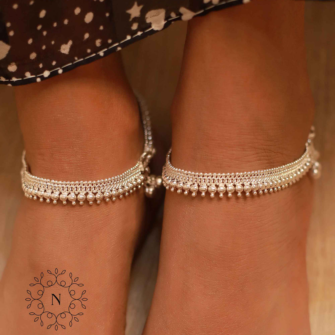 pure silver anklet nitra