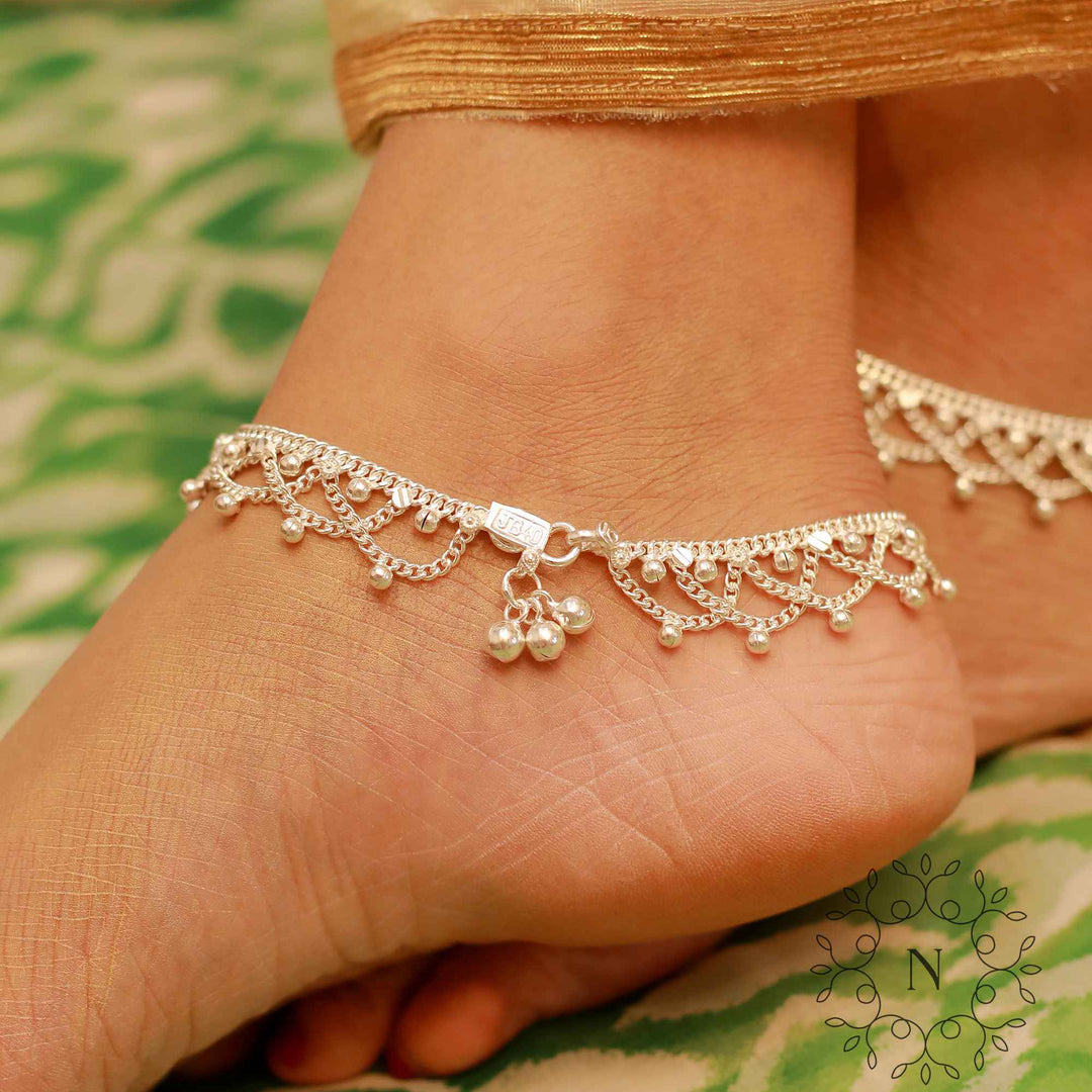 pure silver anklet nitra