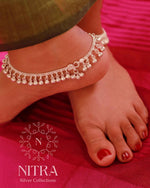 Load image into Gallery viewer, Silver Chilanka Anklet
