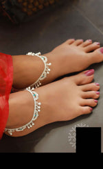 Load image into Gallery viewer, Silver Jalara Chilanka Anklet
