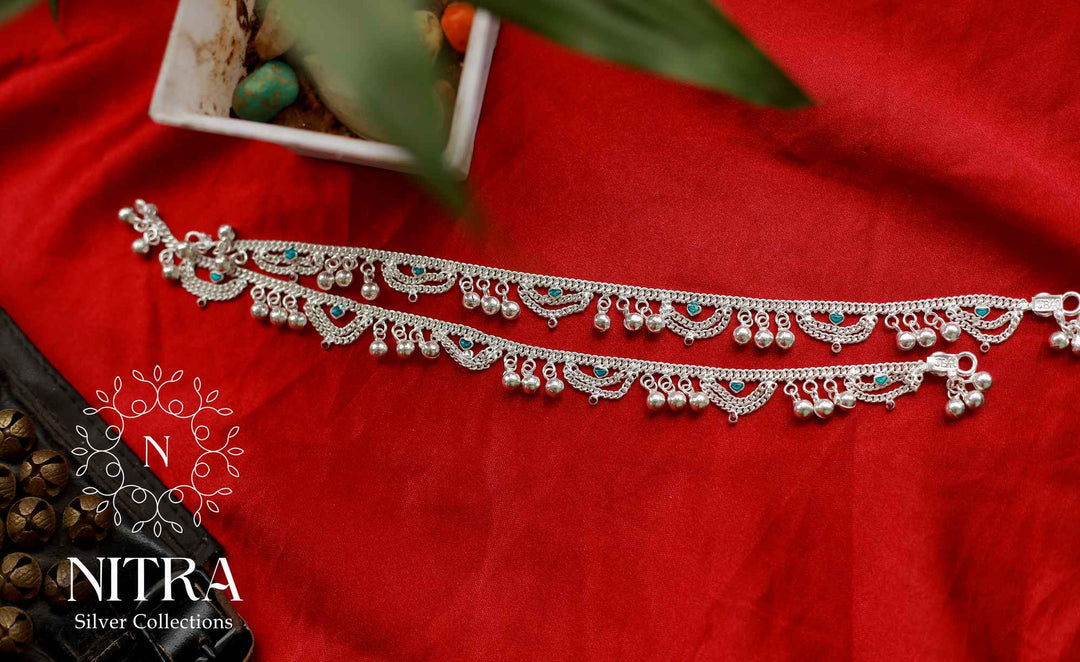 Silver Jalara Chilanka Anklet