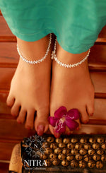 Load image into Gallery viewer, Silver Meeshamadhavan Anklet
