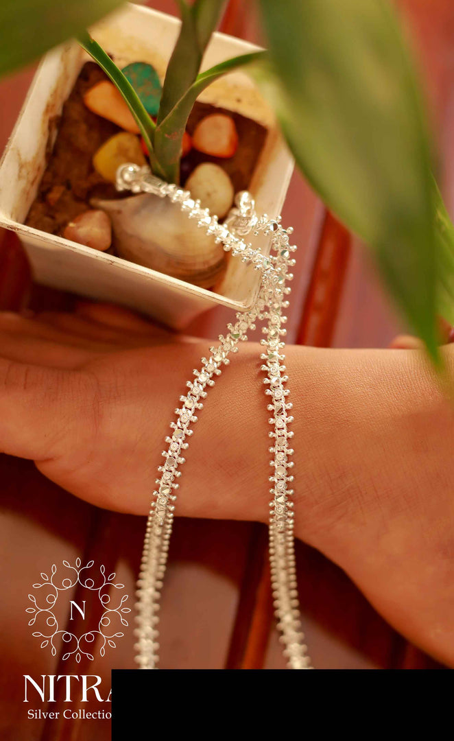 Silver Meeshamadhavan Anklet