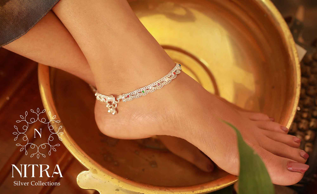 Silver Mudi Anklet