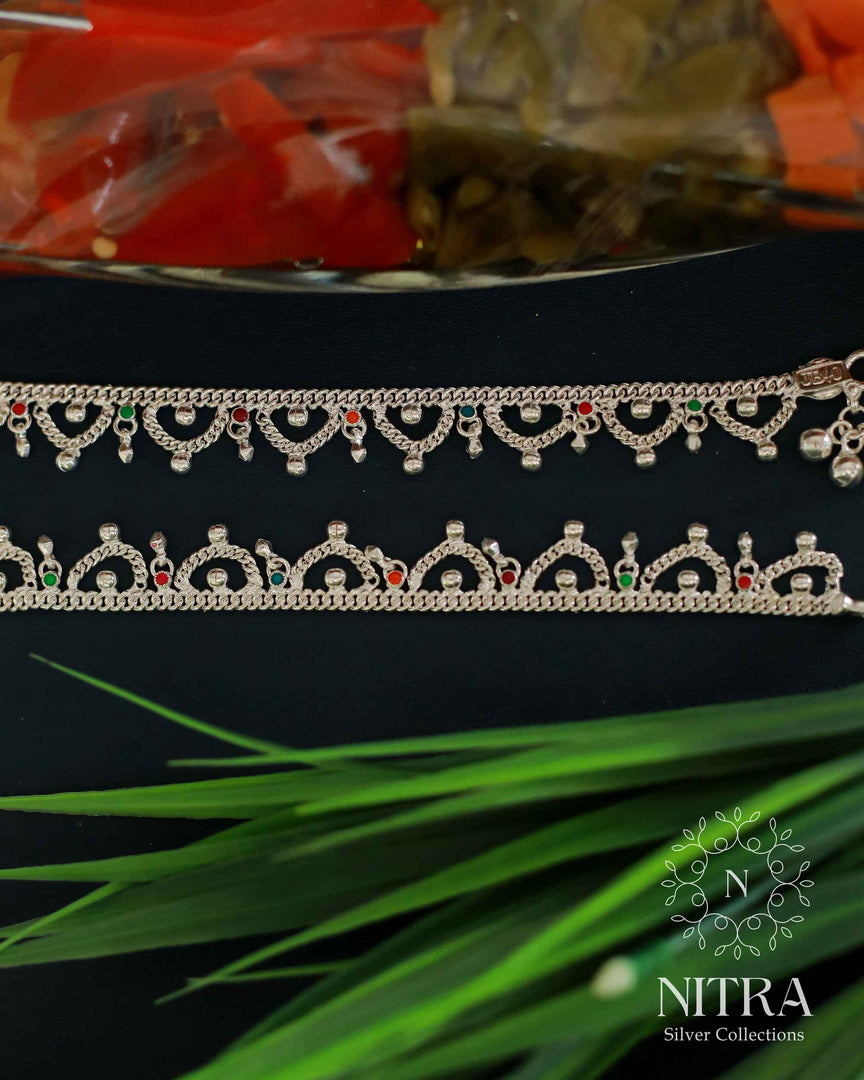 Silver Colour Jalara Anklet