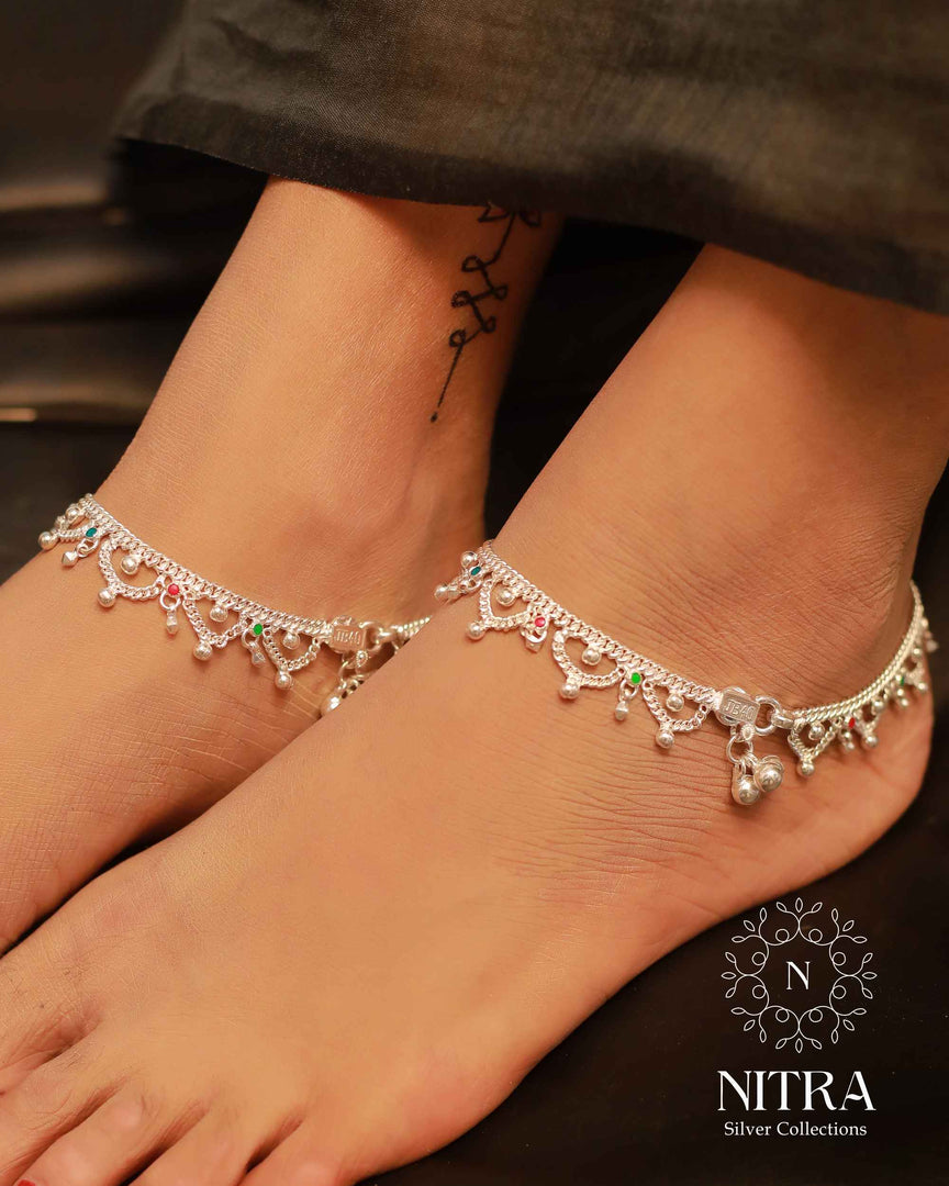 Silver Colour Jalara Anklet