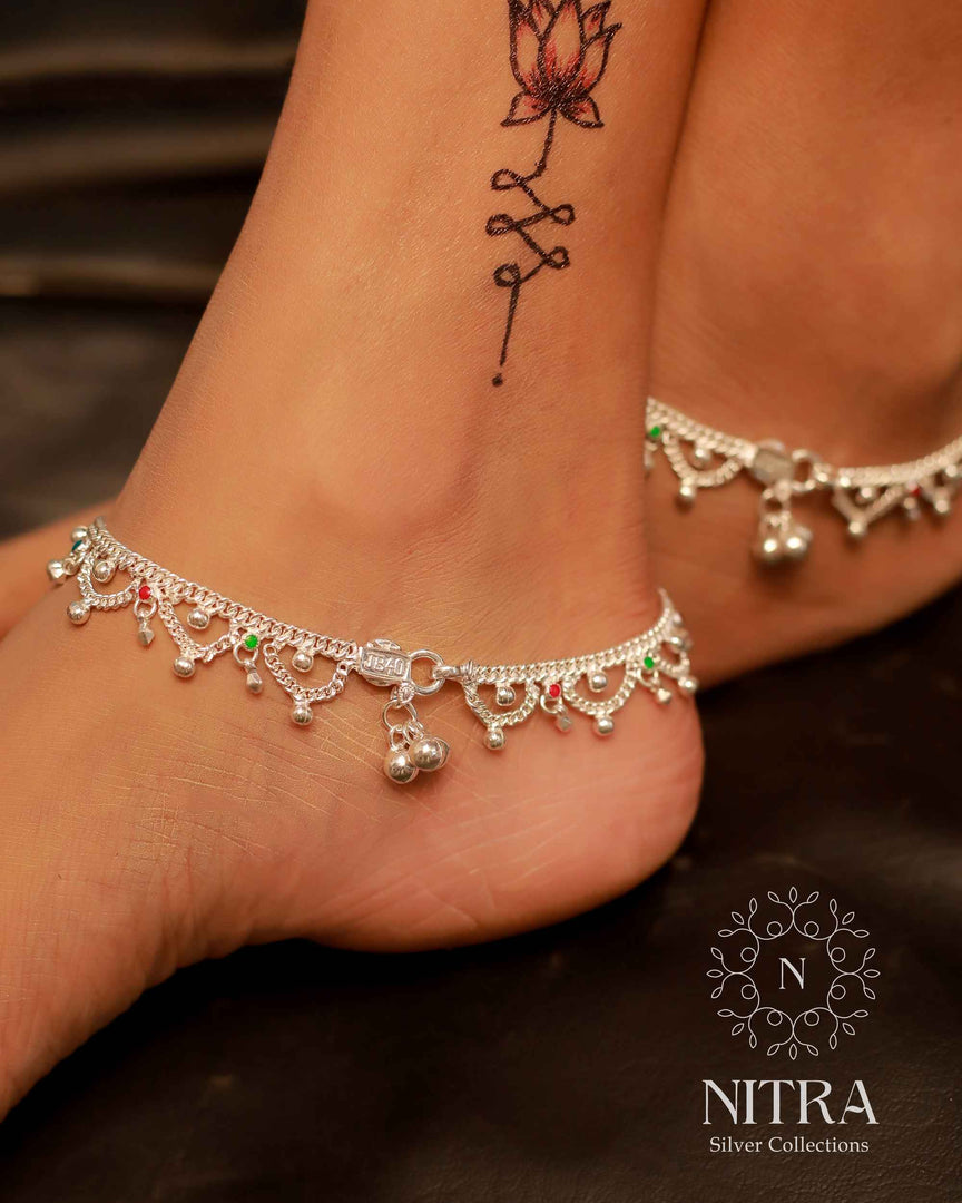 Silver Colour Jalara Anklet