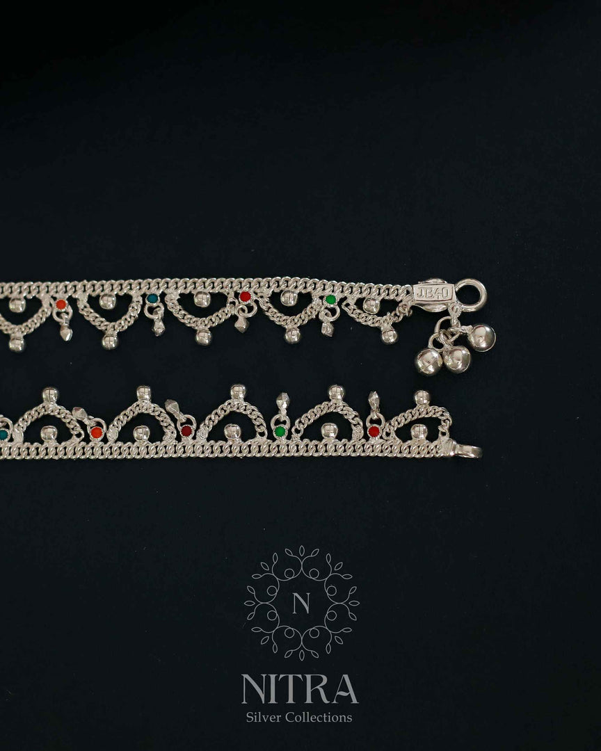 Silver Colour Jalara Anklet