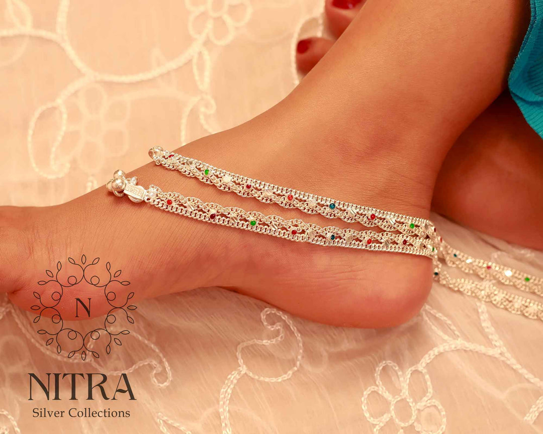 Silver Mudi Anklet