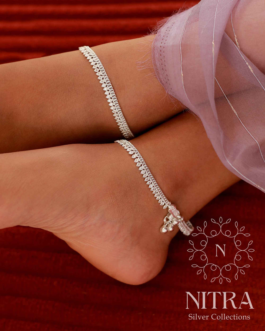 Silver Thilakam Anklet