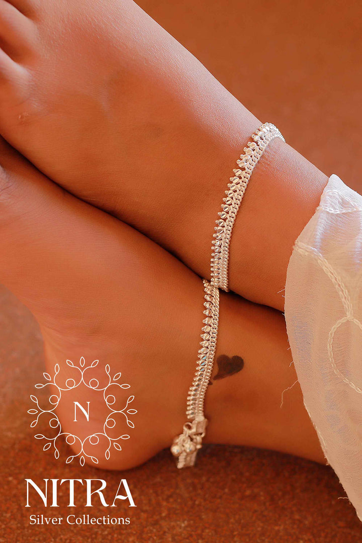 Silver Apple Anklet