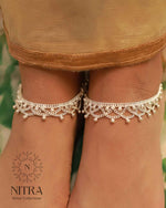 Load image into Gallery viewer, Silver Double Jalara Anklet
