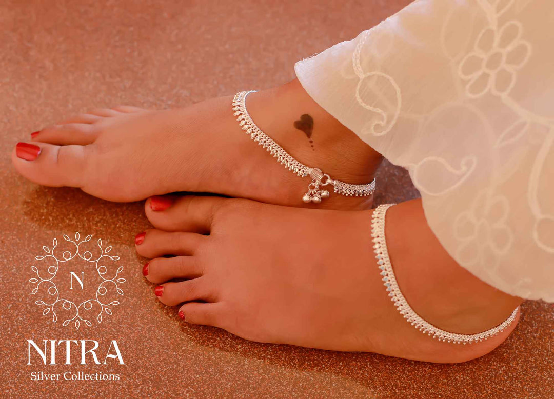 Silver Apple Anklet