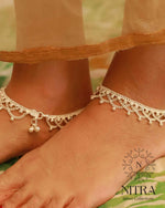 Load image into Gallery viewer, Silver Double Jalara Anklet
