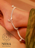 Load image into Gallery viewer, Silver 3Mani Anklet
